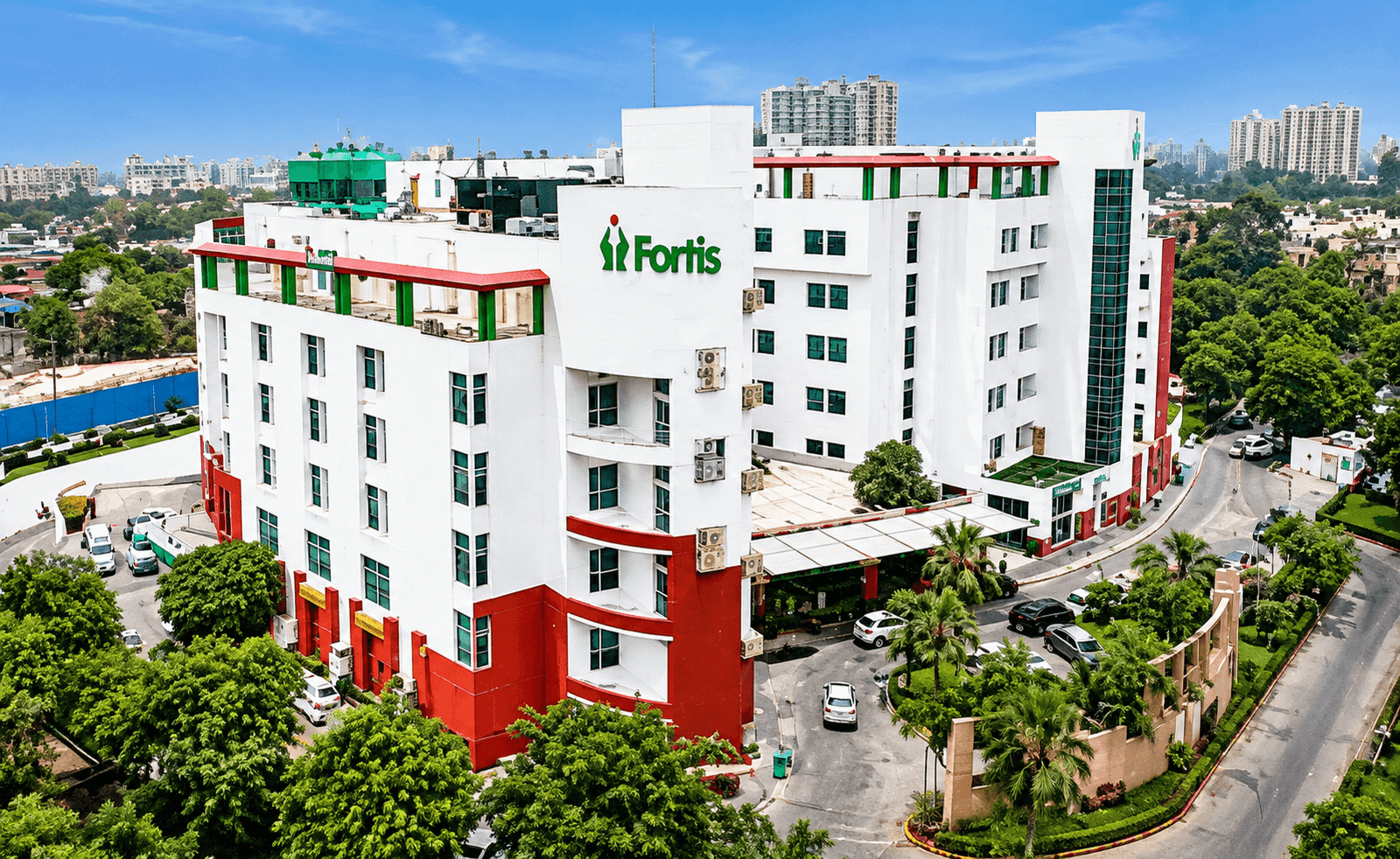 Fortis Hospital, Vasant Kunj, интерьер госпиталя