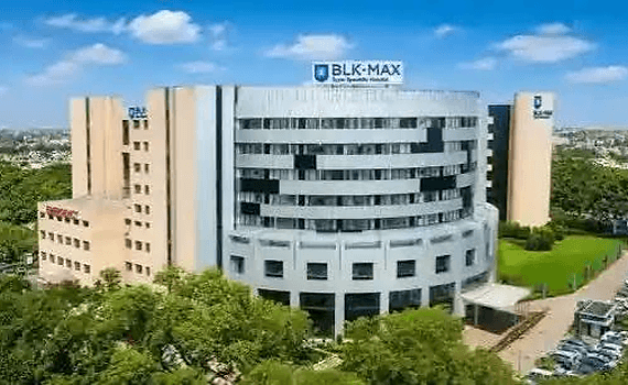 BLK-Max Super Speciality Hospital, внешний вид госпиталя