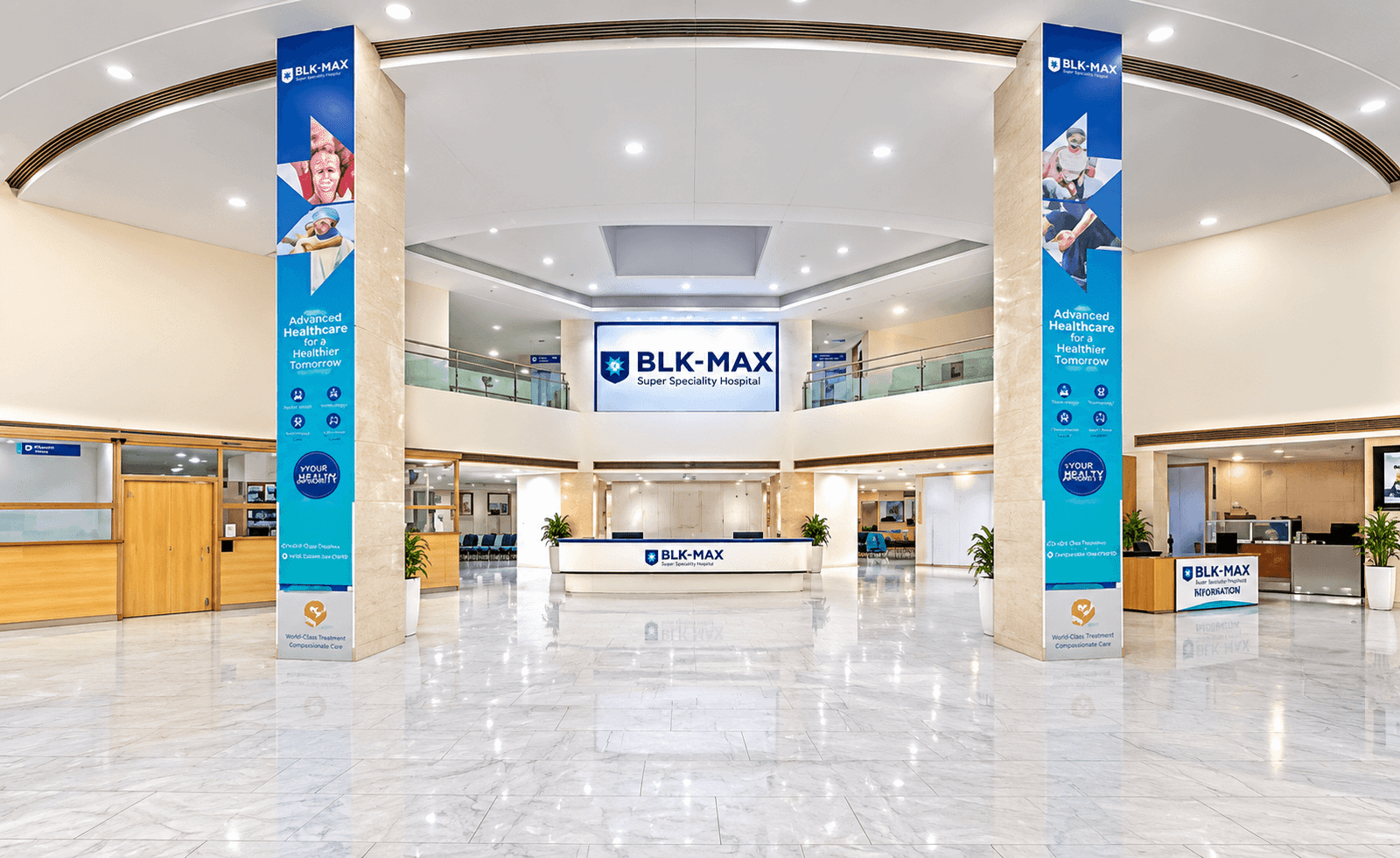 BLK-Max Super Speciality Hospital, оснащение госпиталя