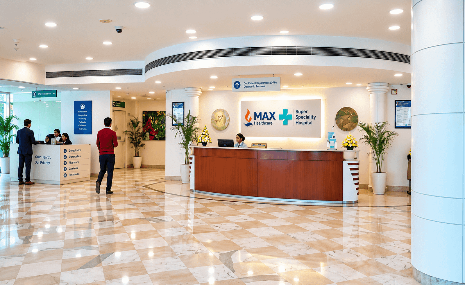 Max Super Speciality Hospital, Saket, оснащение госпиталя