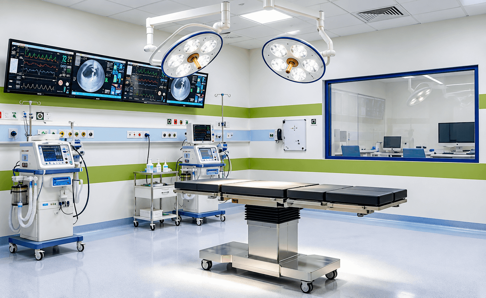 Marengo Asia Hospitals, Faridabad, оснащение госпиталя